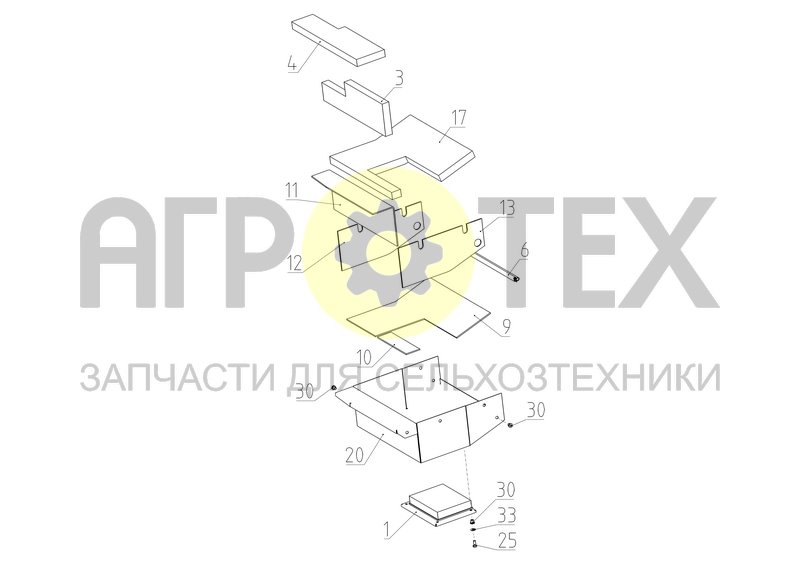 Чертеж Щит (1300.01.01.940)